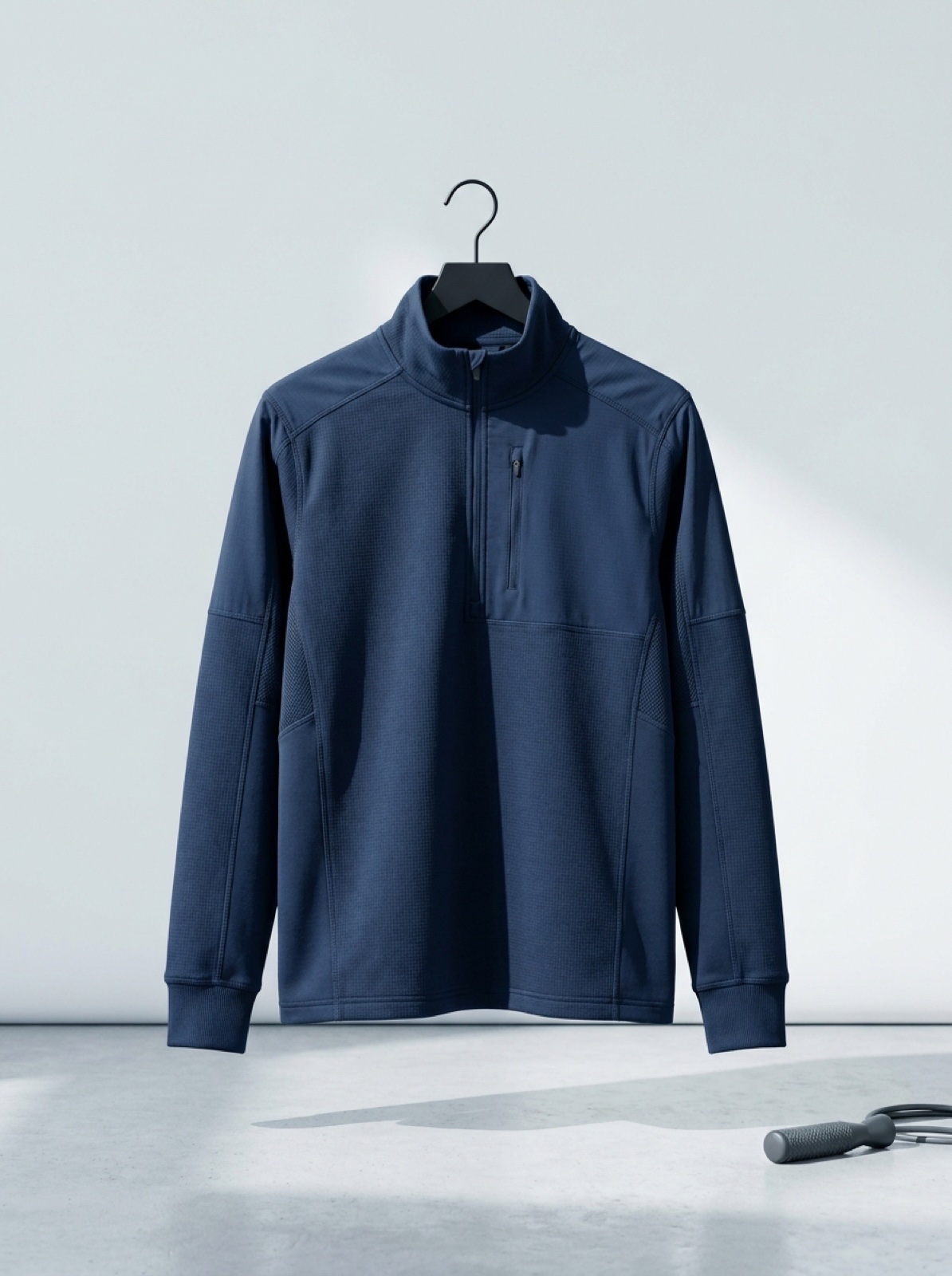 Half-Zip Grid Fleece