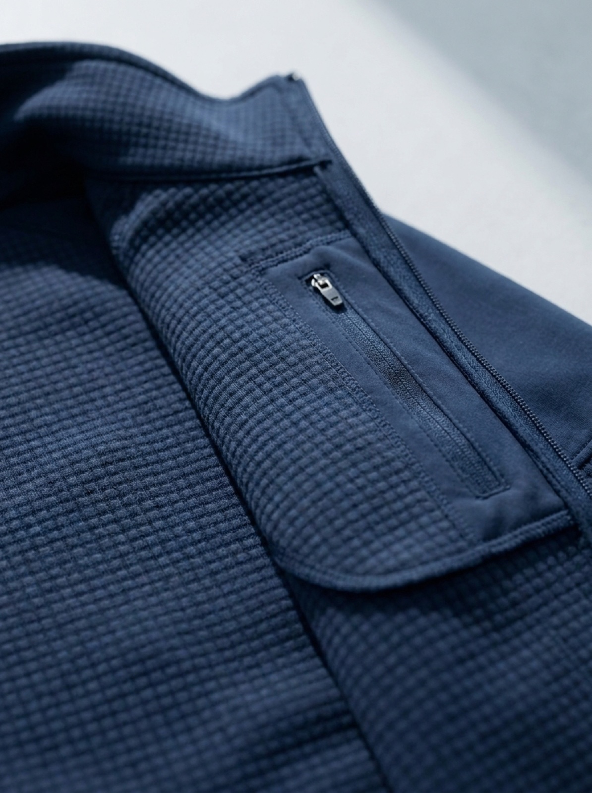 Half-Zip Grid Fleece - Image 2